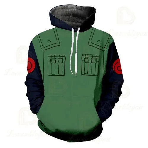 Japan Anime Red Cloud 3D Print Hoodie Black Harajuku Hoodies Casual Tracksuit Cool Tops Autumn Hoody Hoodies