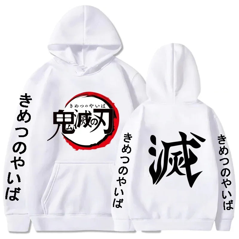  Demon Slayer Blade Warm Fleece Pullover Hoodies