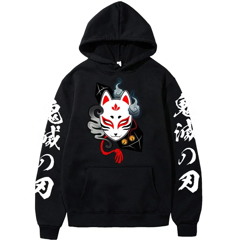  Demon Slayer Blade Warm Fleece Pullover Hoodies