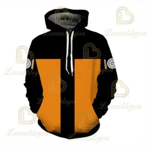Japan Anime Red Cloud 3D Print Hoodie Black Harajuku Hoodies Casual Tracksuit Cool Tops Autumn Hoody Hoodies